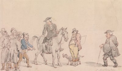 Præsten i Wakefield- Præsten sælger sin hest af Thomas Rowlandson
